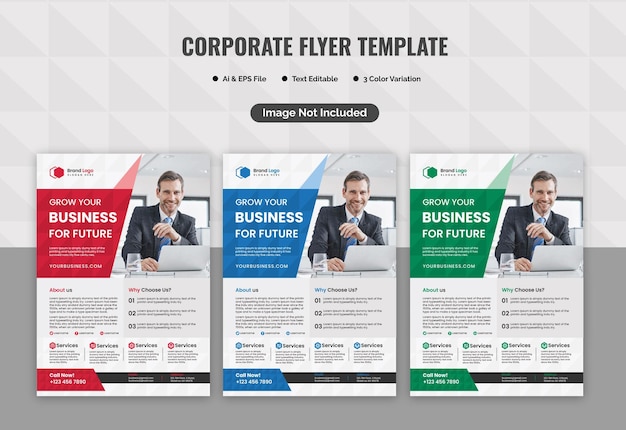 Corporate business flyer template