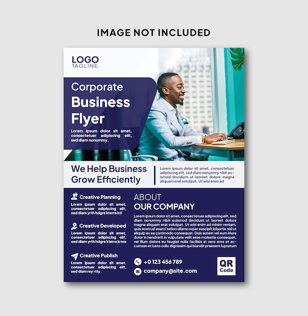 Corporate business flyer template