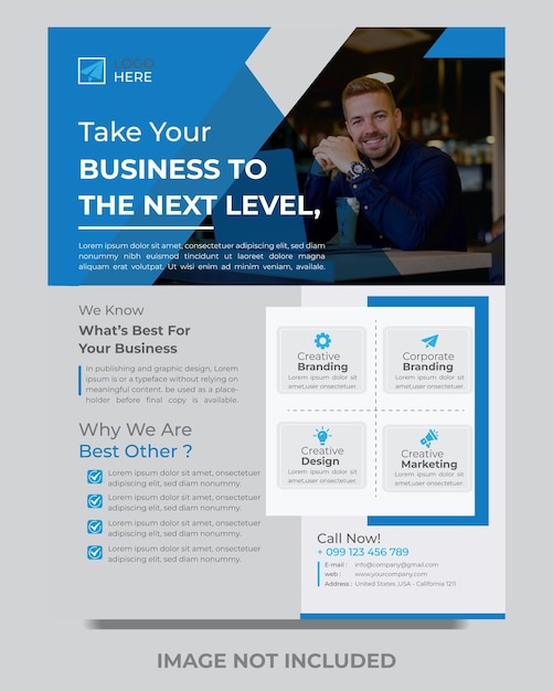 Corporate business flyer template