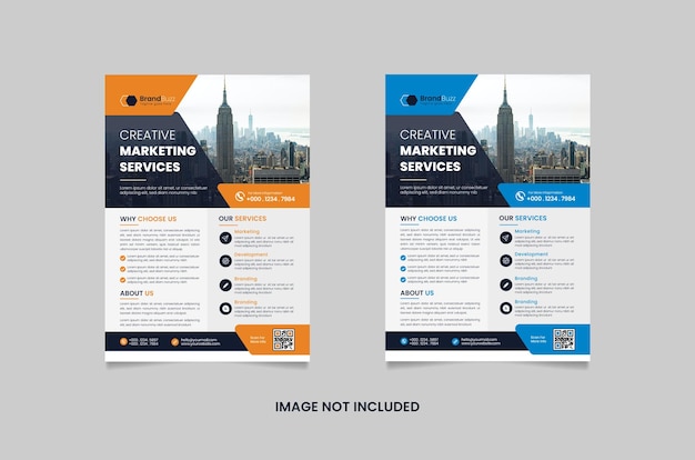 Vector corporate business flyer template