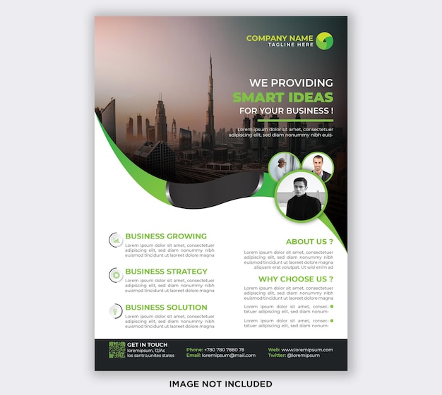 Corporate business flyer template