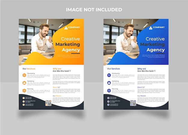 Corporate business flyer template