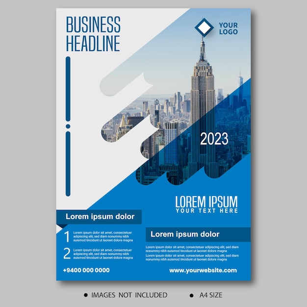 Corporate business flyer template.