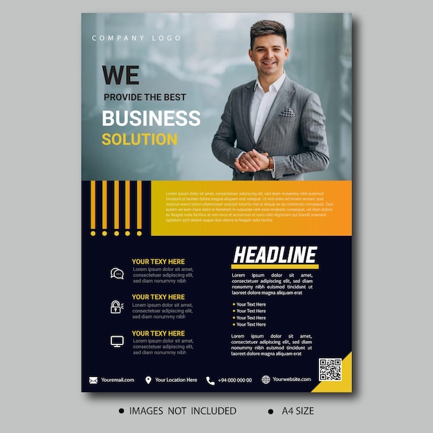 Vector corporate business flyer template