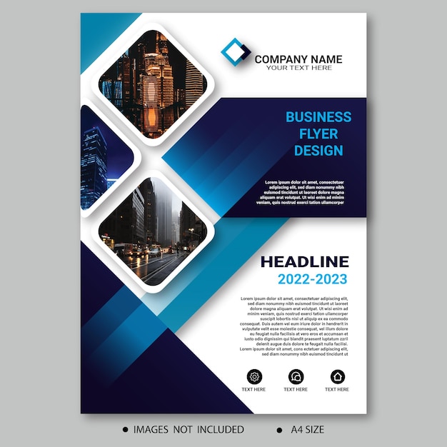 Corporate business flyer template.