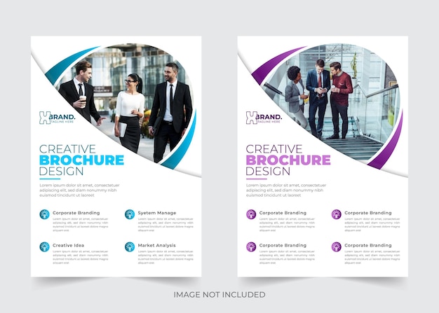 Vector corporate business flyer template