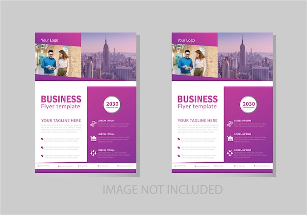 Vector corporate business flyer template