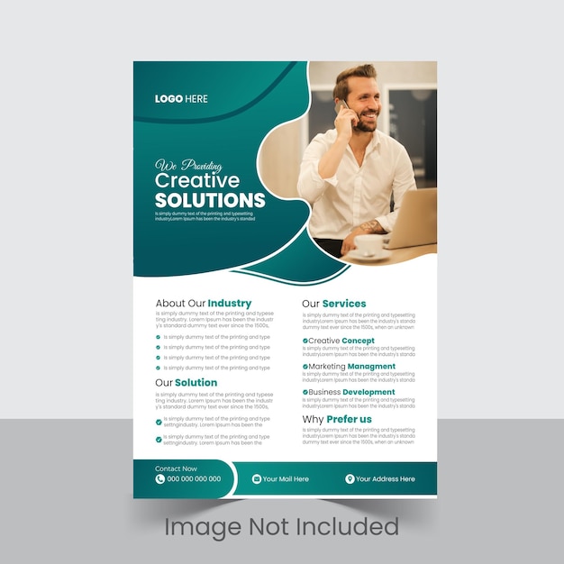 Corporate business flyer template