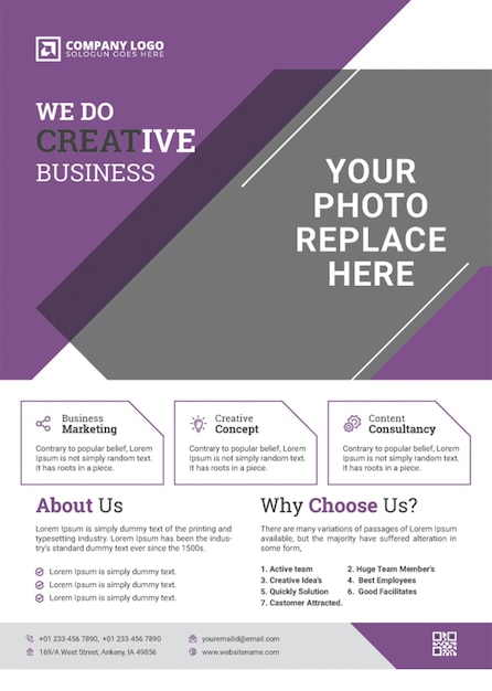 Vector corporate business flyer