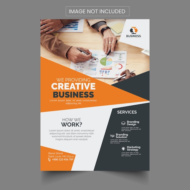 Vector corporate business flyer