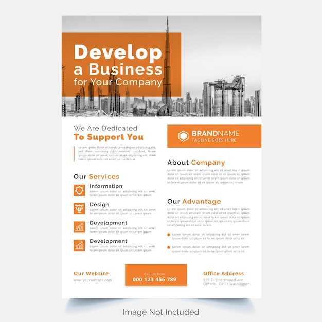 Vector corporate business flyer