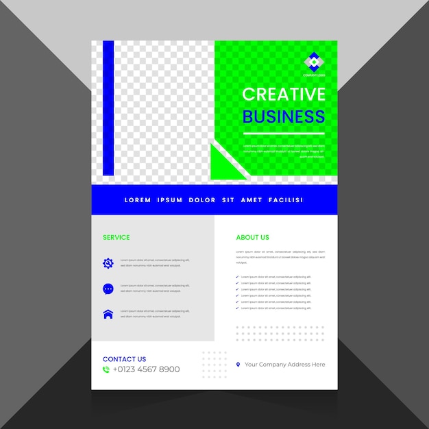 Vector corporate business flyer