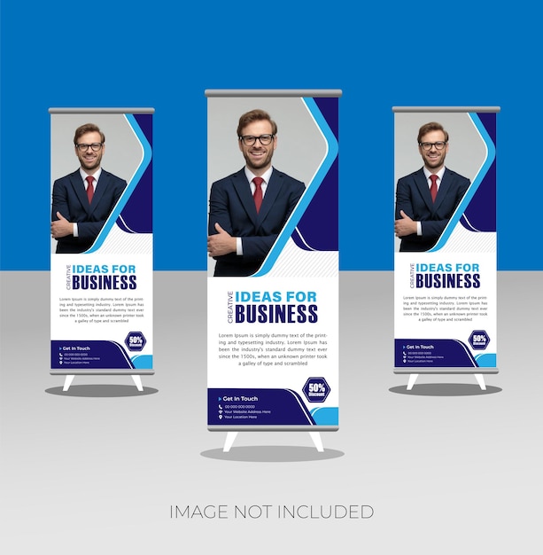 Corporate business Graphic design layout with triangle graphic elements