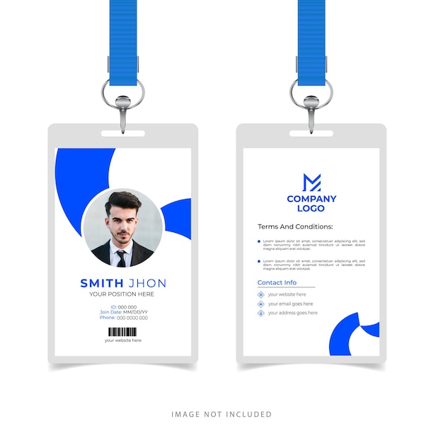 Corporate business id card design template