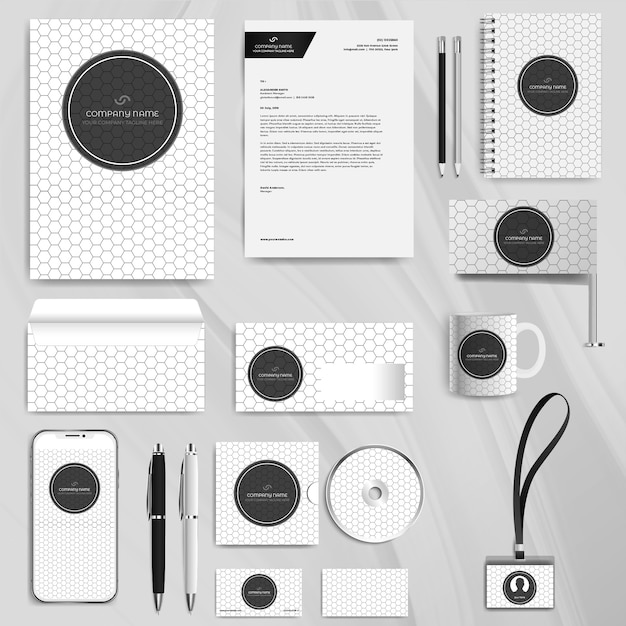 Corporate business identity design template