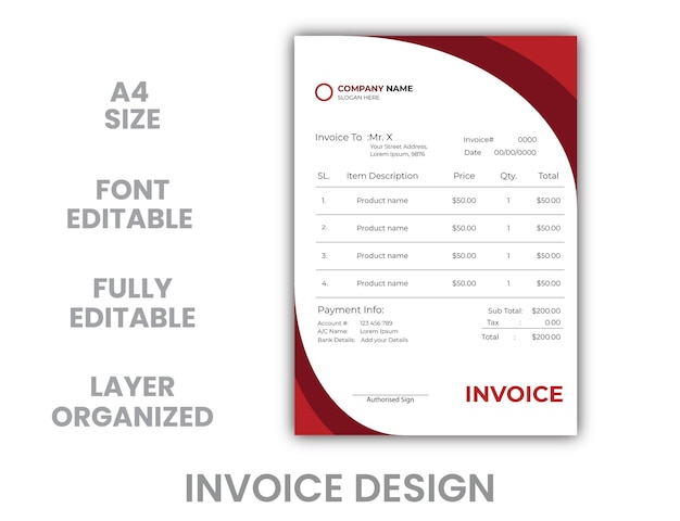 Corporate Business Invoice Design