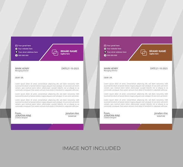 Vector corporate business invoice template design