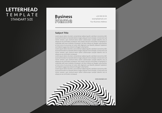 Corporate Business Letterhead, Elegant and minimalist style letterhead template design full Vector.