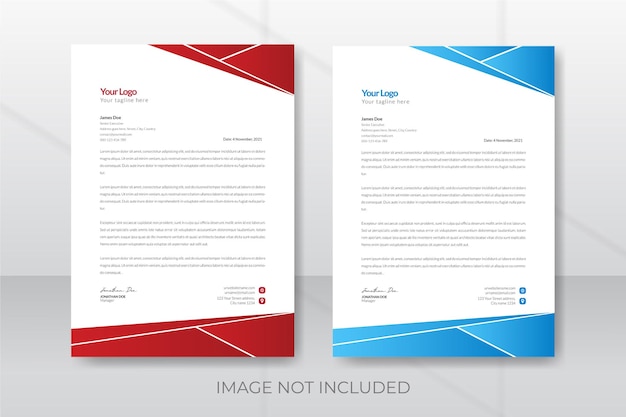 Corporate business letterhead  template design