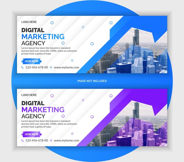 Vector corporate business marketing banner template design