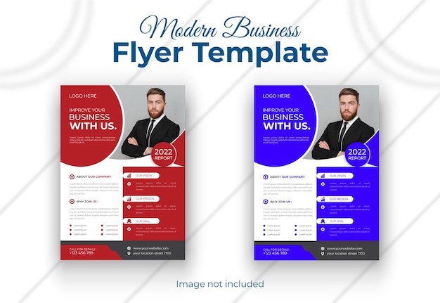 Corporate business marketing digital flyer template