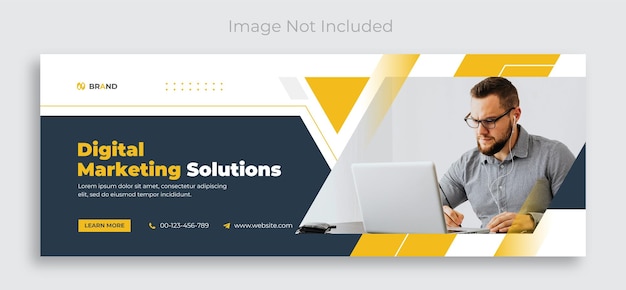Corporate business marketing sociale media facebook cover banner sjabloon