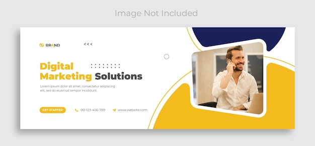 Corporate business marketing sociale media facebook cover banner sjabloon