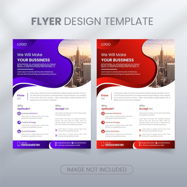 Vector corporate business multipurpose business agency flyer template