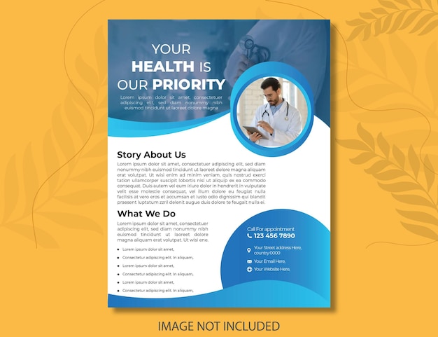 Corporate business multipurpose flyer design and brochure cover page template