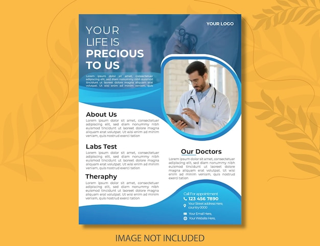 Corporate business multipurpose flyer design and brochure cover page template