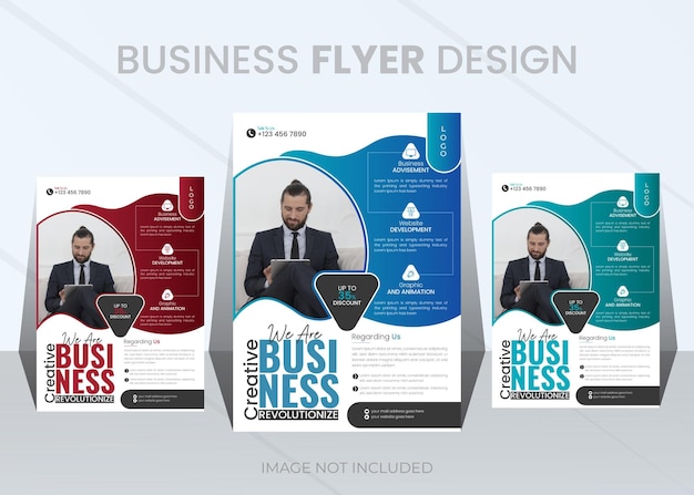 Corporate business multipurpose flyer design and brochure cover page template