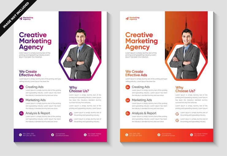 Corporate business multipurpose flyer design template