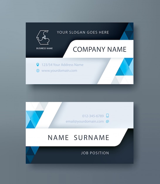 corporate business, personal name card design template.
