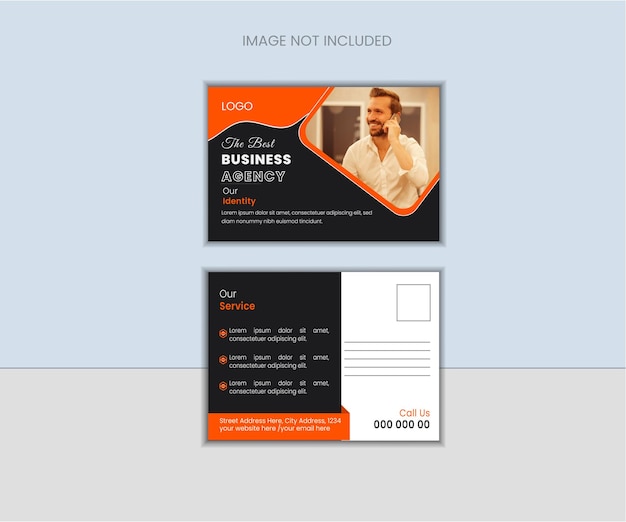 corporate and business post card design