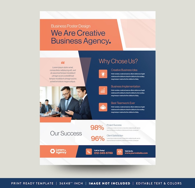 Corporate Business Poster Design Business Banner Design Company Info Poster