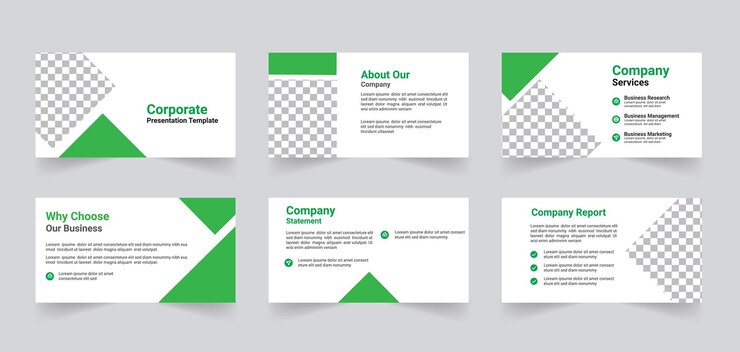 Vector corporate business presentation template design