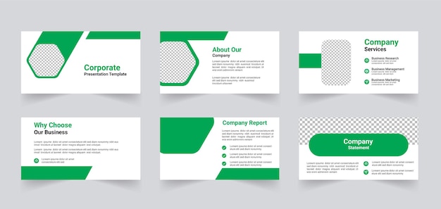 Vector corporate business presentation template design