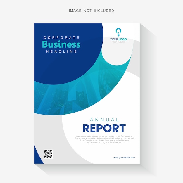 Corporate business report book cover template