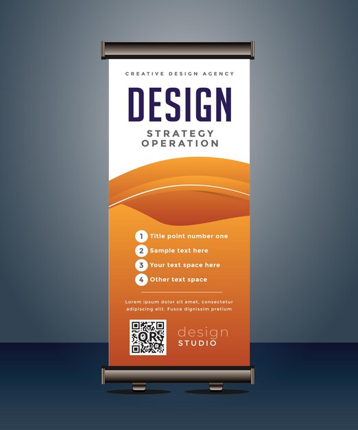 corporate business roll up banner standee pull up banner x banner template