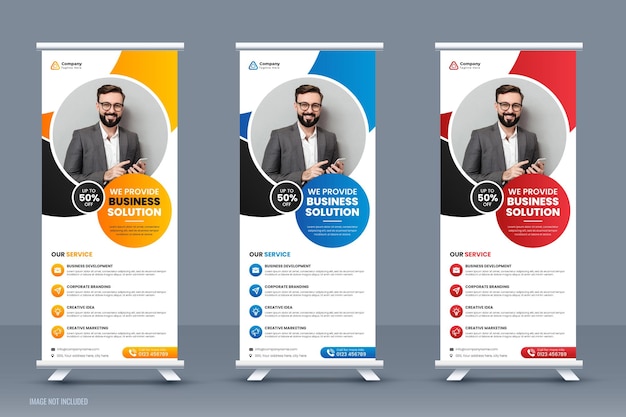 Corporate business roll up banner template