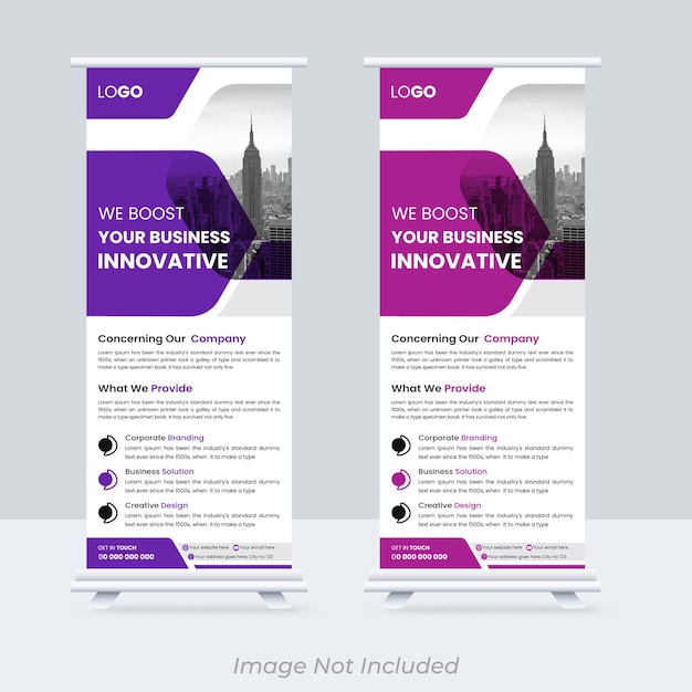 Corporate business roll up banner template
