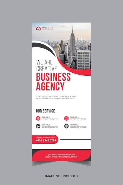 Corporate business rollup banner design