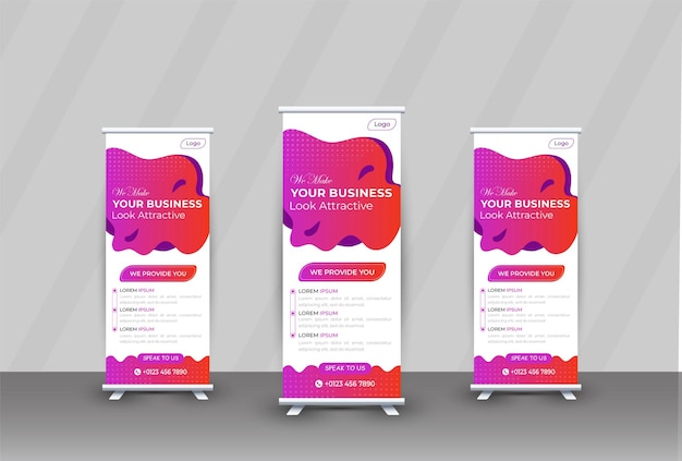 Corporate business rollup banner