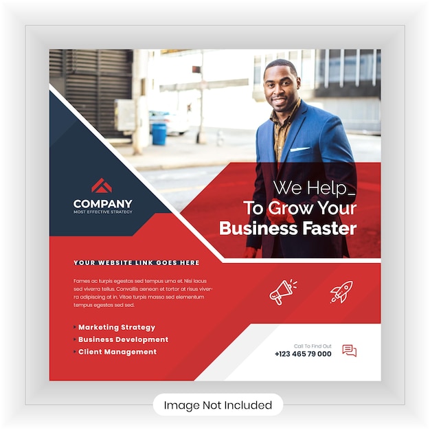 Corporate Business Social Media Banner Design Template