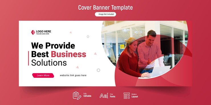 Vector corporate business social media facebook cover banner template