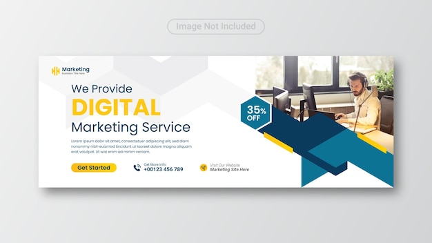 Corporate business social media facebook cover and banner template.