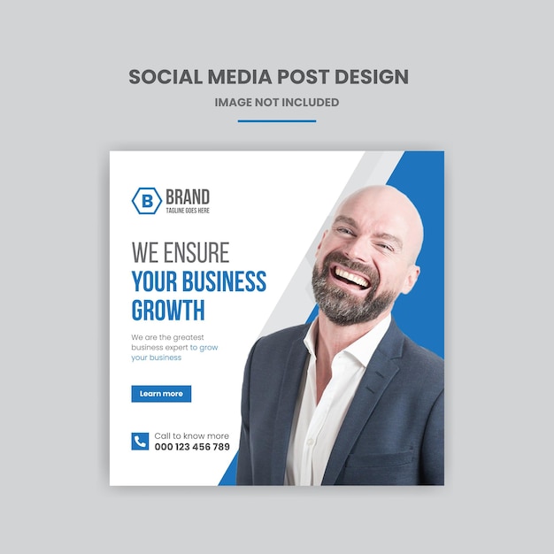 Social media aziendale post design premium vector