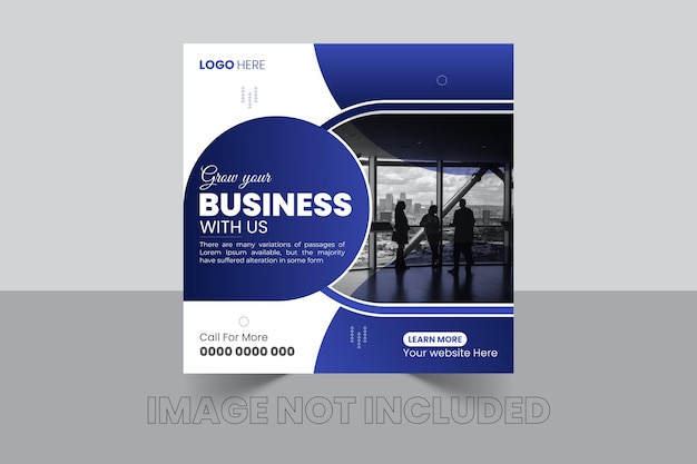 Corporate business social media post template