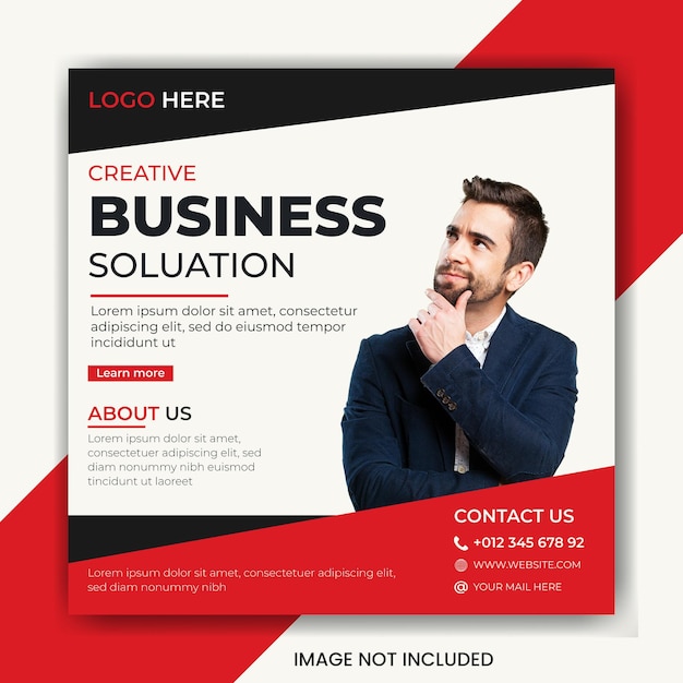 Corporate business solution Social Media design Instagram Post