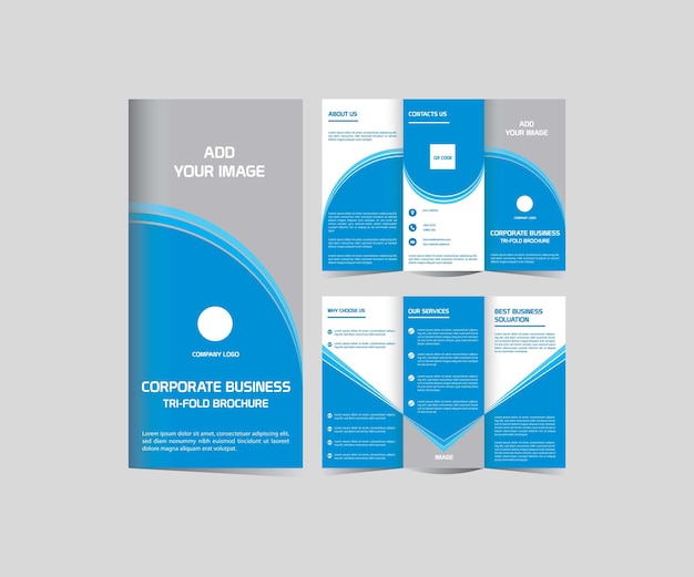 Шаблон дизайна корпоративной деловой брошюры